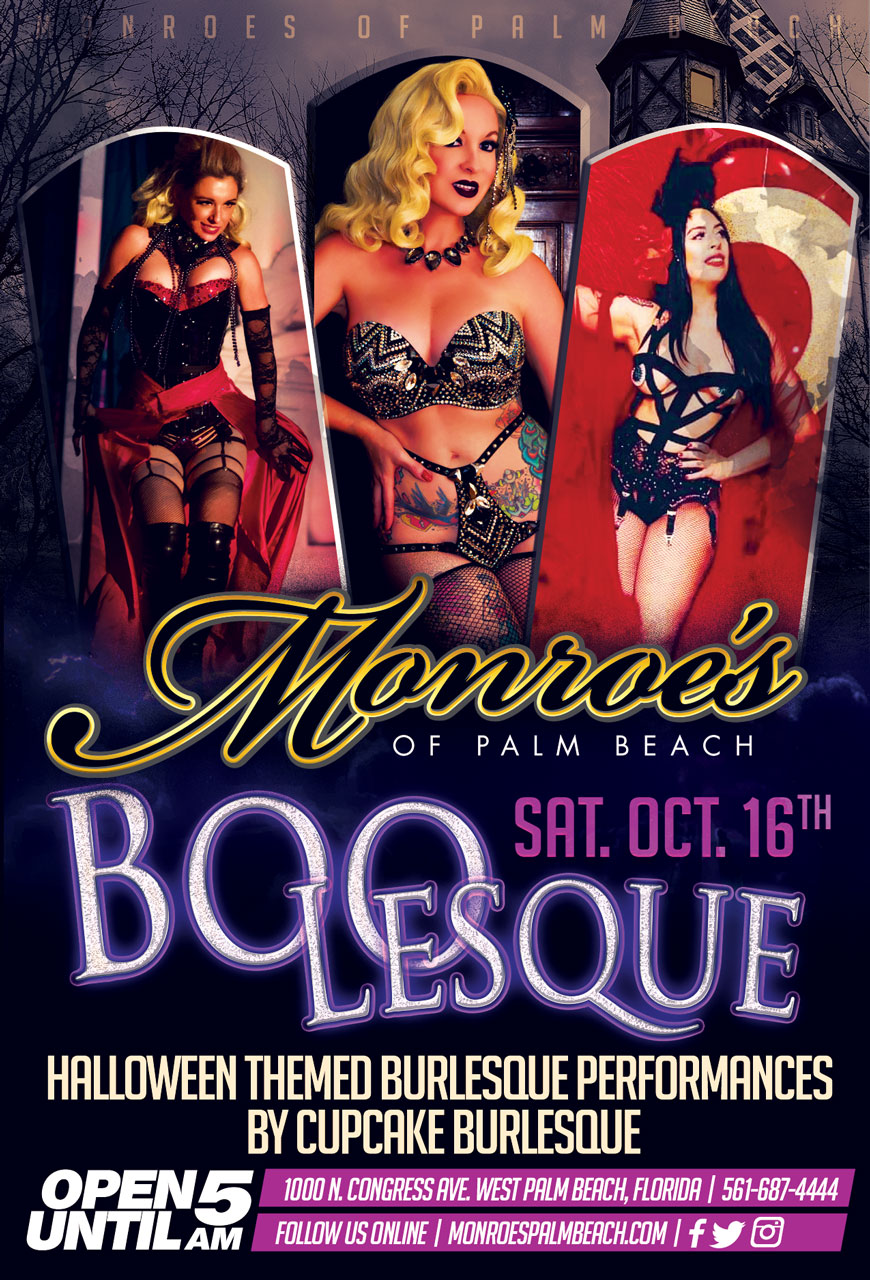 Halloween Boo-Lesque Shows by Cupcake Burlesque at Monroe's