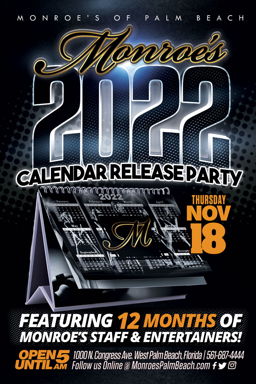 Monroes 2022 Calendar Release Party
