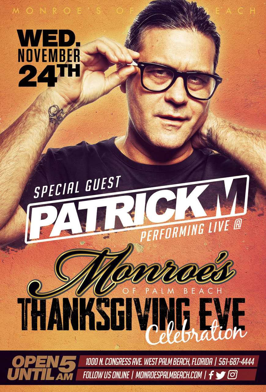 Thanksgiving Eve Celebration featuring Patrick M