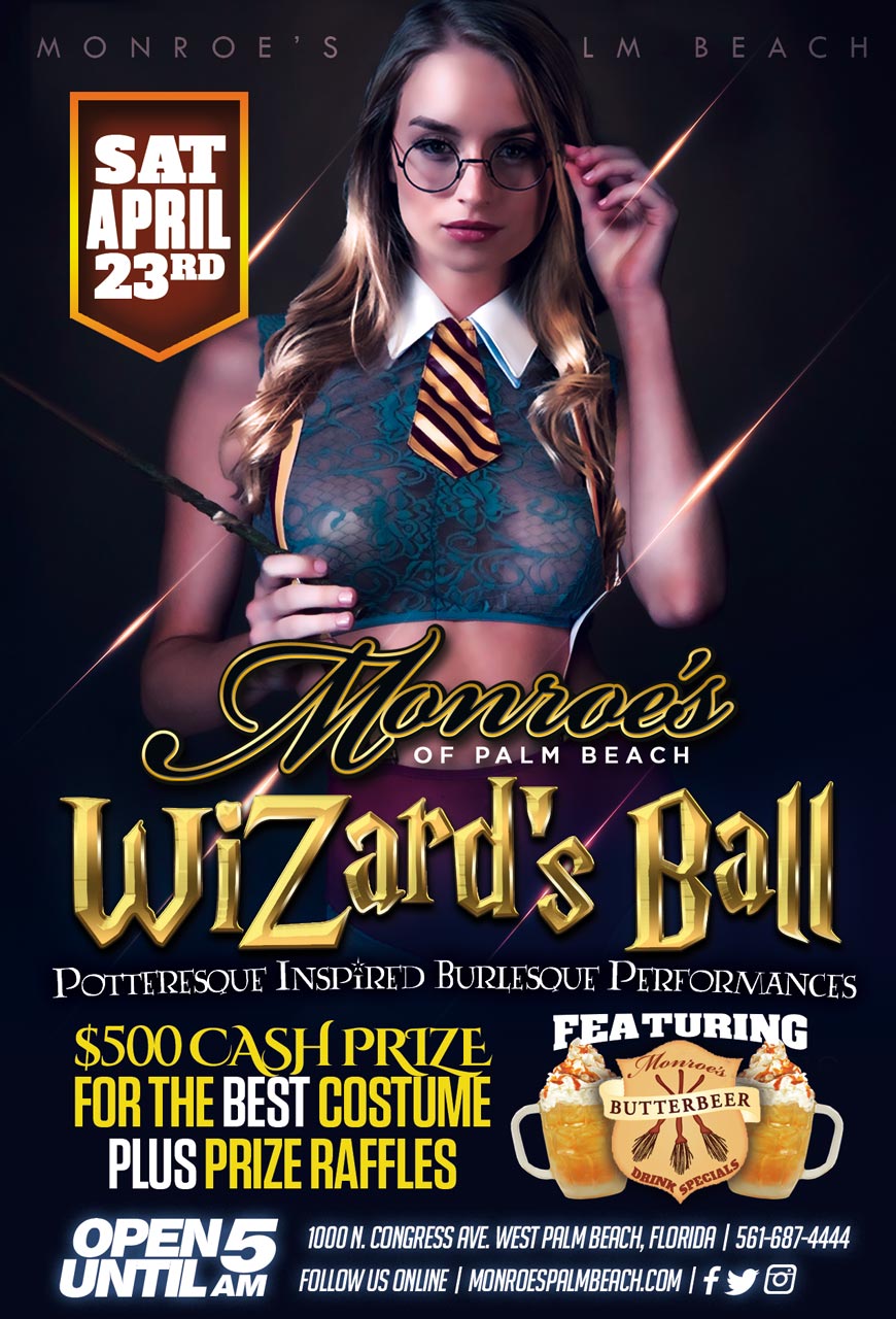Wizards Ball Harry Potter themed Night Monroes Palm Beach