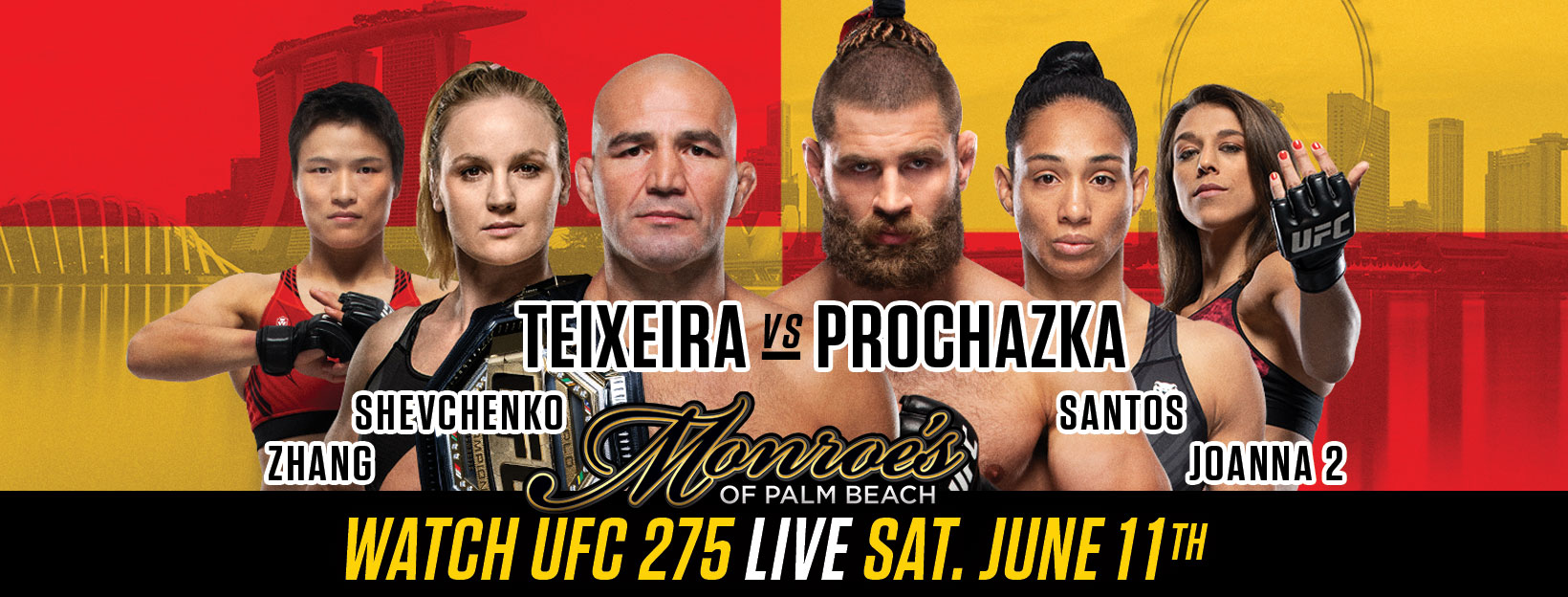 UFC 275 Teixeira vs. Prochazka LIVE PPV - Monroe's Palm Beach June 11th