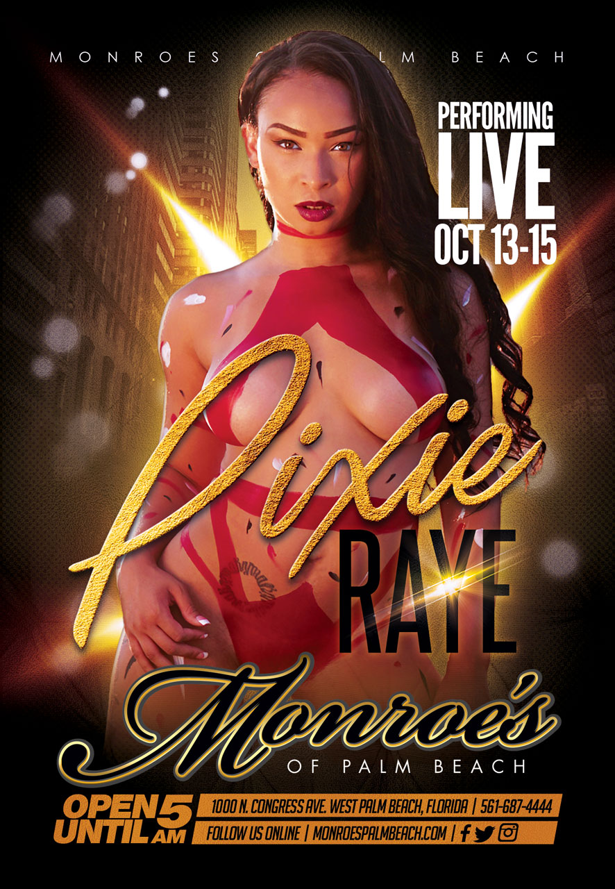 Pixie Raye Performing Live at Monroe's Palm Beach