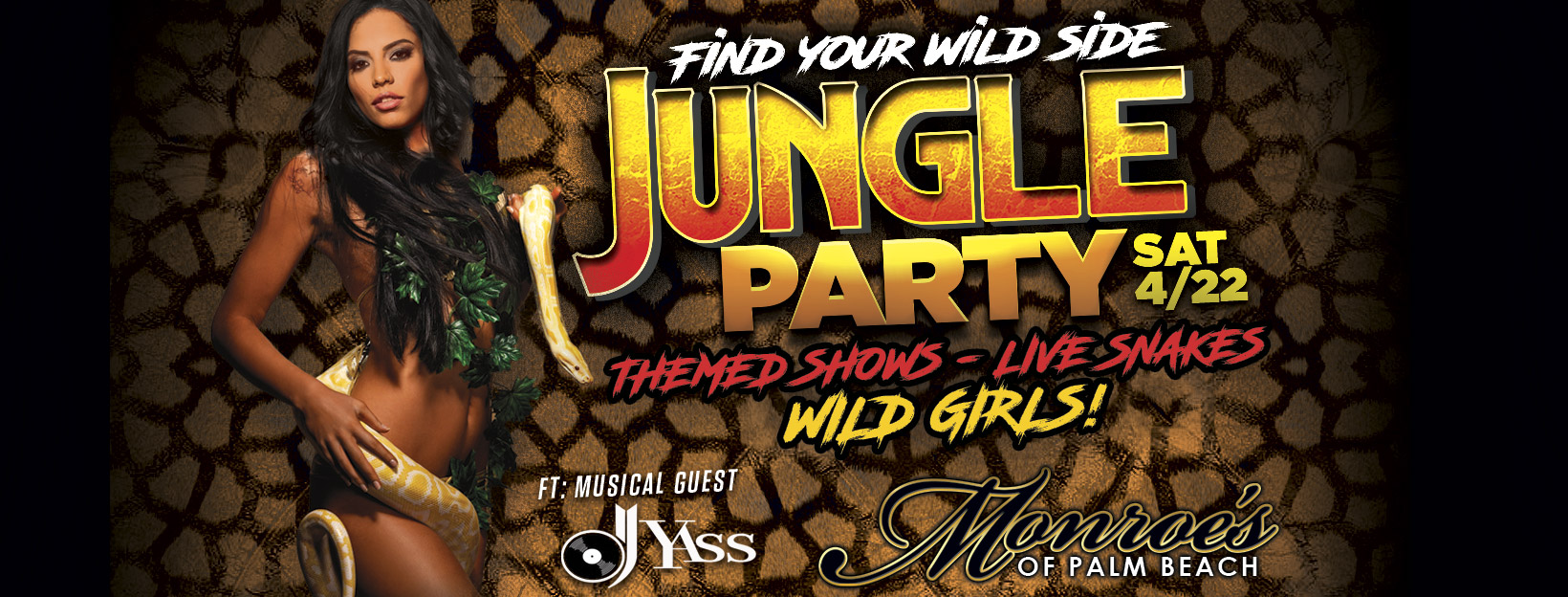 West Palm Beach Jungle Party at Monroe's 4/22/23