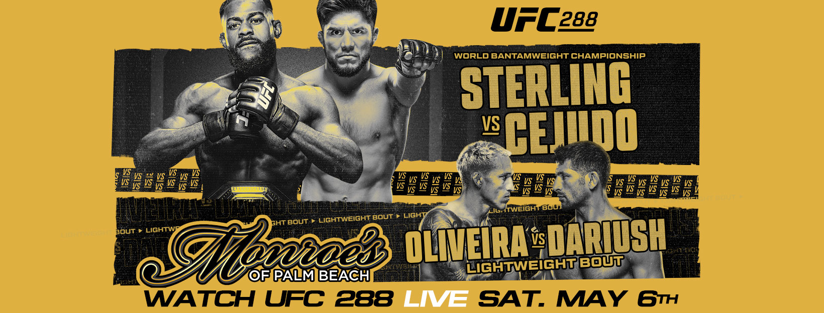 UFC 288 Live watch Party Monroes West Palm Beach