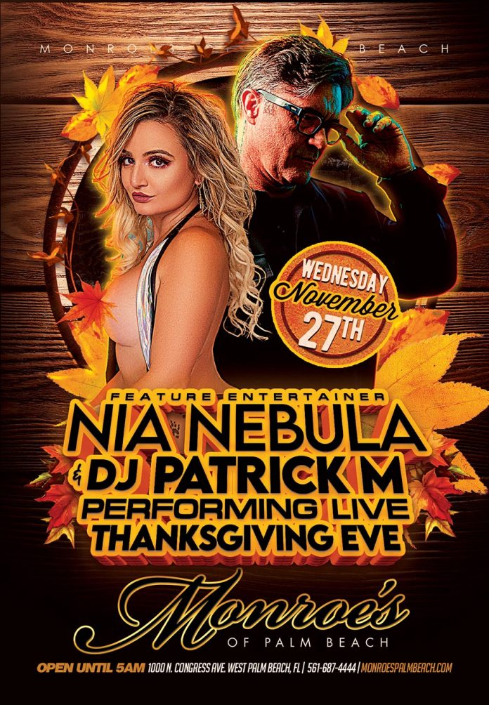 Thanksgiving Eve Party ft: DJ Patrick M & Nia Nebula Wed. Nov. 27th