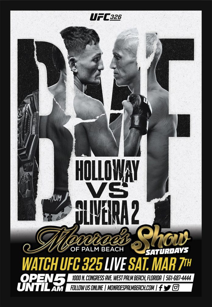 UFC 326 - Holloway vs Oliveira 2 - Live Watch Party March 7th 2026