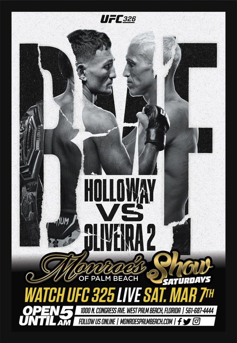 UFC 326 - Holloway vs Oliveira 2 - Live Watch Party March 7th 2026