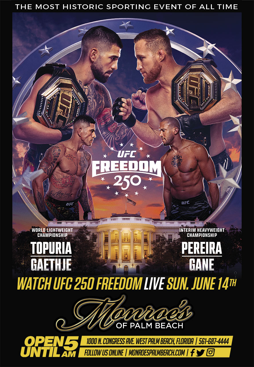 UFC freedom 250 Live Watch Party at Monroes Palm Beach
