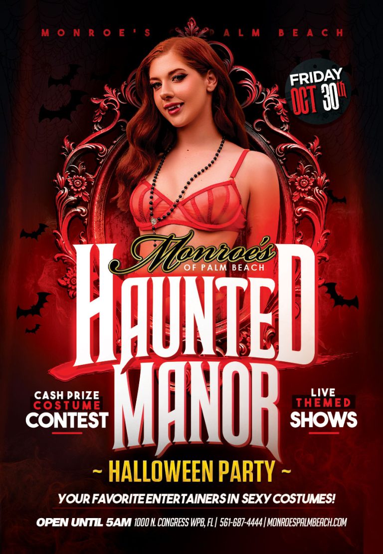 Monroe's Haunted Manor Halloween Party - West Palm Beach Friday October 30th
